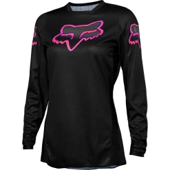 Fox WOMENS 180 BLACKOUT JERSEY Maillot Vtt à Manches Longues Femme