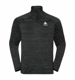 Odlo RUN EASY WARM MIDLAYER ½ ZIP T-shirt Vélo à Manches Longues