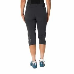 VAUDE WOMEN’S YARAS ¾ PANTS Pantacourt Femme -Pantalons Vélo Soldes DC99DE23FB6EE1613DA304AFC1ECE4AD